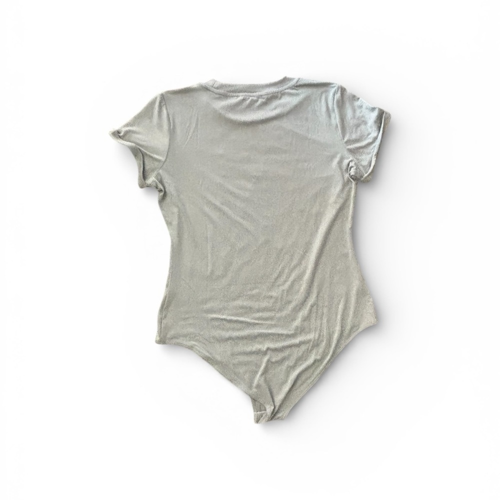 Gray Short Sleeve Bodysuit - Picture 2 of 6